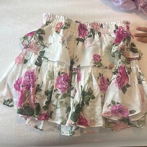 LoveShackFancy mini skirt